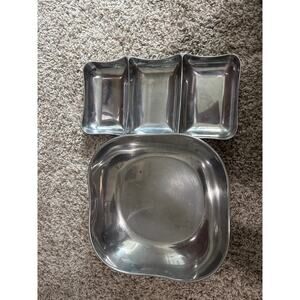 Wilton Pewter Serving Bowl Armetale 9" Square